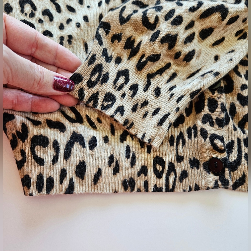 Joseph A Leopard Print Cardigan - Picture 8 of 11